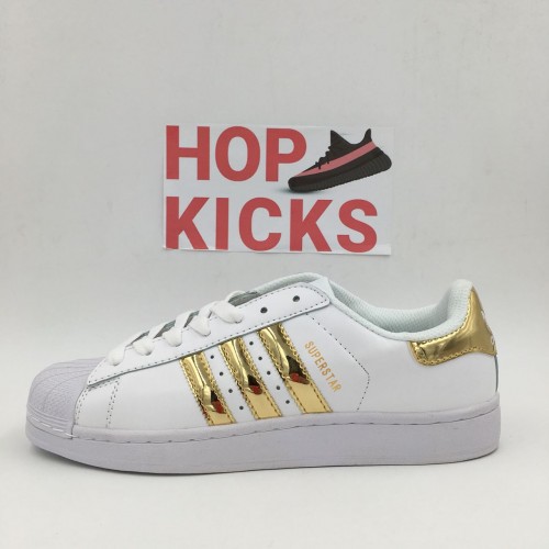 Adidas Superstar Gold [ FLASHY STRIPE / PREMIUM MATERIALS]